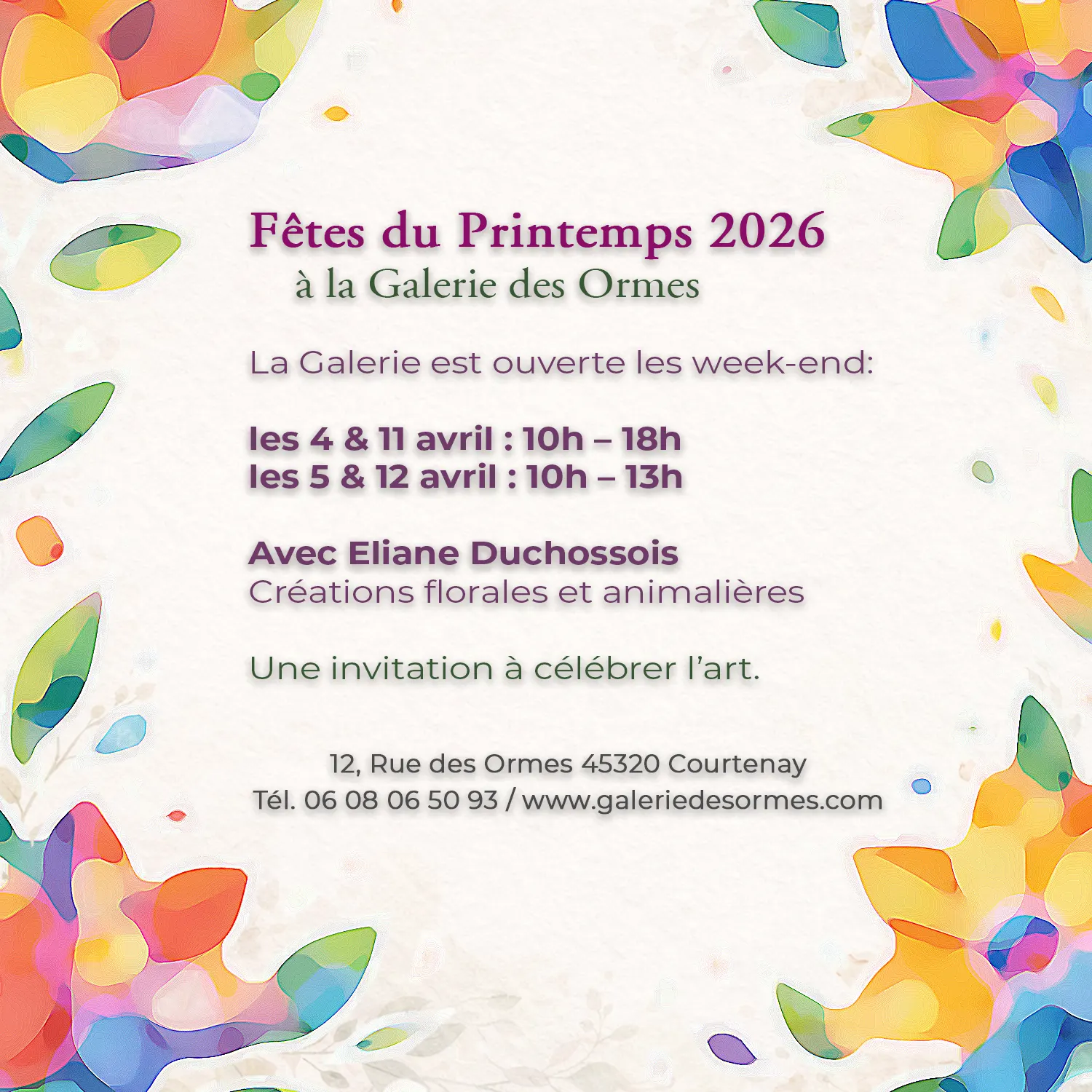 Exposition Fêtes du Printemps 2026